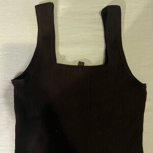 H&M Black Ribbed Tank Top